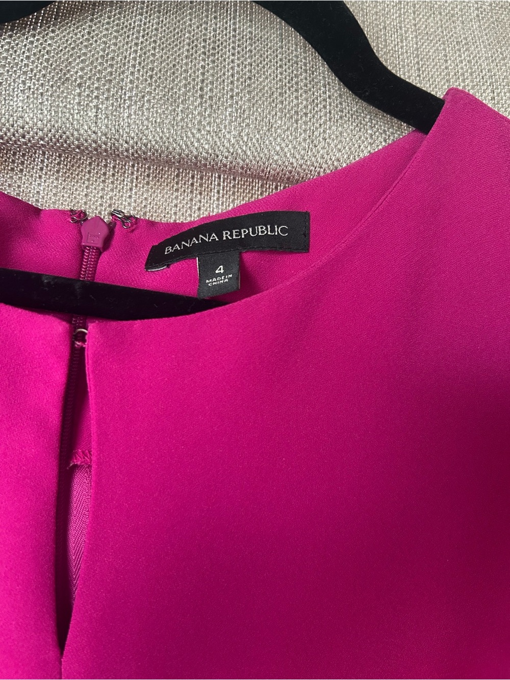 Banana Republic Magenta Ruffle Peplum Midi Dress - Picture 2 of 5